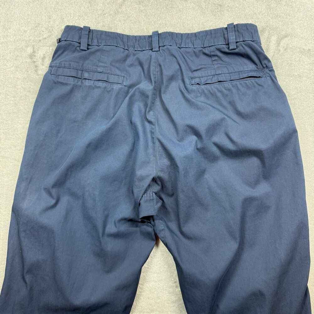Lululemon Commission Pants Slim Mens 34 Blue Warpstreme Chino Classic Travel - Picture 4 of 11